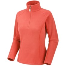 Mountain Hardwear Microchill Pullover Shirt - Fleece, Long Sleeve, Zip Neck (For Women) in Corange - Closeouts