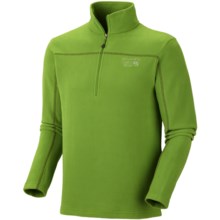 Mountain Hardwear Microchill Zip T Pullover - Velous Fleece, Zip Neck (For Men) in Backcountry Green - Closeouts