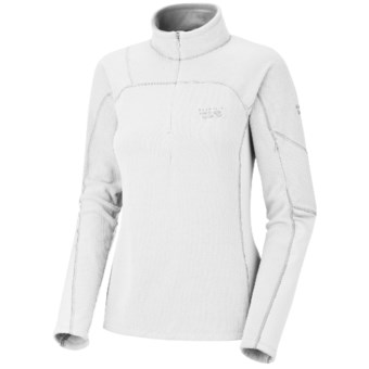 Mountain Hardwear Microgrid Zip Shirt - Long Sleeve (For Women) in Casper/Casper