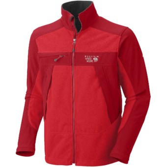 Mountain Hardwear Mountain Tech AirShield Fleece Jacket (For Men) in Cherry Bomb/Red Velvet