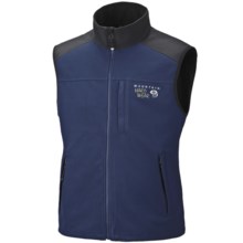 Mountain Hardwear Mountain Tech AirShield Fleece Vest (For Men) in Sapphire/Black - Closeouts