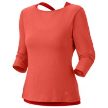 Mountain Hardwear Navassa Shirt - Elbow Sleeve (For Women) in Corange/Poppy Red - Closeouts