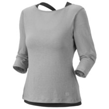 Mountain Hardwear Navassa Shirt - Elbow Sleeve (For Women) in Steam/Shark - Closeouts