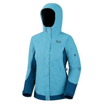 Mountain Hardwear Nazca Dry.Q Elite Jacket - Waterproof (For Women) in Oasis Blue/Jewel