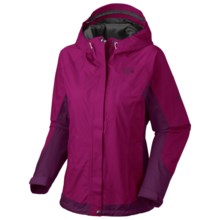 Mountain Hardwear Nazca Dry.Q Elite Jacket - Waterproof (For Women) in Red Onion/Black Cherry - Closeouts
