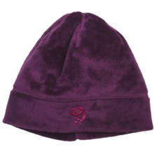 Mountain Hardwear Posh Dome Beanie Hat - Voluptuous Velboa Fleece (For Women) in Black Cherry - Closeouts