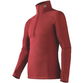 Mountain Hardwear Power Stretch® Base Layer Top - Reversible, Midweight, Long Sleeve (For Men) in Thunderbird Red