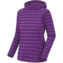 Mountain Hardwear Rosaria Hoodie Shirt - Merino Wool, Long Sleeve (For Women) in Iris Glow/Dewberry - Closeouts