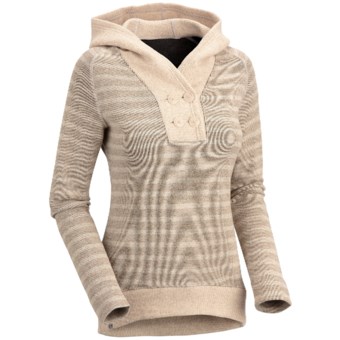 Mountain Hardwear Sevina Hoodie Sweatshirt - Wool Blend (For Women) in Dolomite