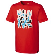 Mountain Hardwear Shards Logo T-Shirt (For Men) in Bright Red - Closeouts