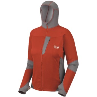 Mountain Hardwear Super Power Jacket - Polartec® Power Dry® (For Women) in Bonfire/Titanium