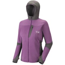 Mountain Hardwear Super Power Jacket - Polartec® Power Dry® (For Women) in Dewberry/Titanium - Closeouts