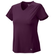 Mountain Hardwear Tephra Trek T-Shirt - UPF 50, Short Sleeve (For Women) in Black Cherry - Closeouts