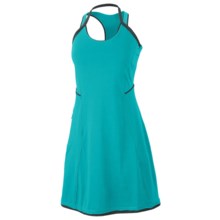Mountain Hardwear Tonga Dress - Racerback (For Women) in Lake Blue/Shark - Closeouts