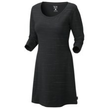 Mountain Hardwear Tonganessa Dress - Scoop Neck, 3/4 Sleeve (For Women) in Black - Closeouts