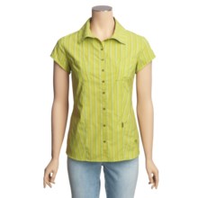 Mountain Hardwear Trailend Stripe Shirt - UPF 50+, Short Sleeve (For Women) in Kiwi - Closeouts