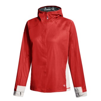 Mountain Hardwear Transition Jacket - Gore Windstopper® (For Women) in Red/Cool Grey