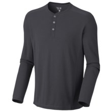 Mountain Hardwear Trekkin Thermal Henley Shirt - UPF 15, Long Sleeve (For Men) in Shark - Closeouts
