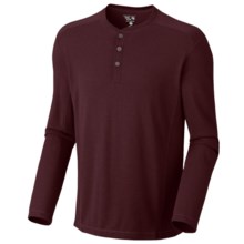 Mountain Hardwear Trekkin Thermal Henley Shirt - UPF 15, Long Sleeve (For Men) in Shiraz - Closeouts