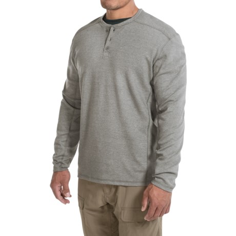 Mountain Hardwear Trekkin Thermal Henley Shirt UPF 15 Long Sleeve For Men