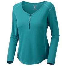 Mountain Hardwear Trekkin Thermal Henley Shirt - UPF 15, Long Sleeve (For Women) in Wink - Closeouts