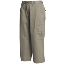 Mountain Khakis Cargo Capri Pants - Teton Twill, Slim Leg (For Women) in Willow - Closeouts