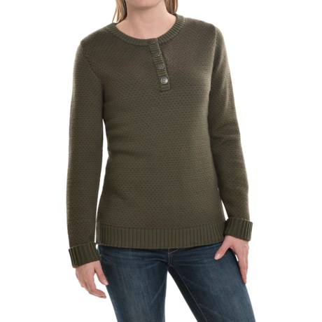 Mountain Khakis Cheyenne Henley Sweater Merino Wool For Women
