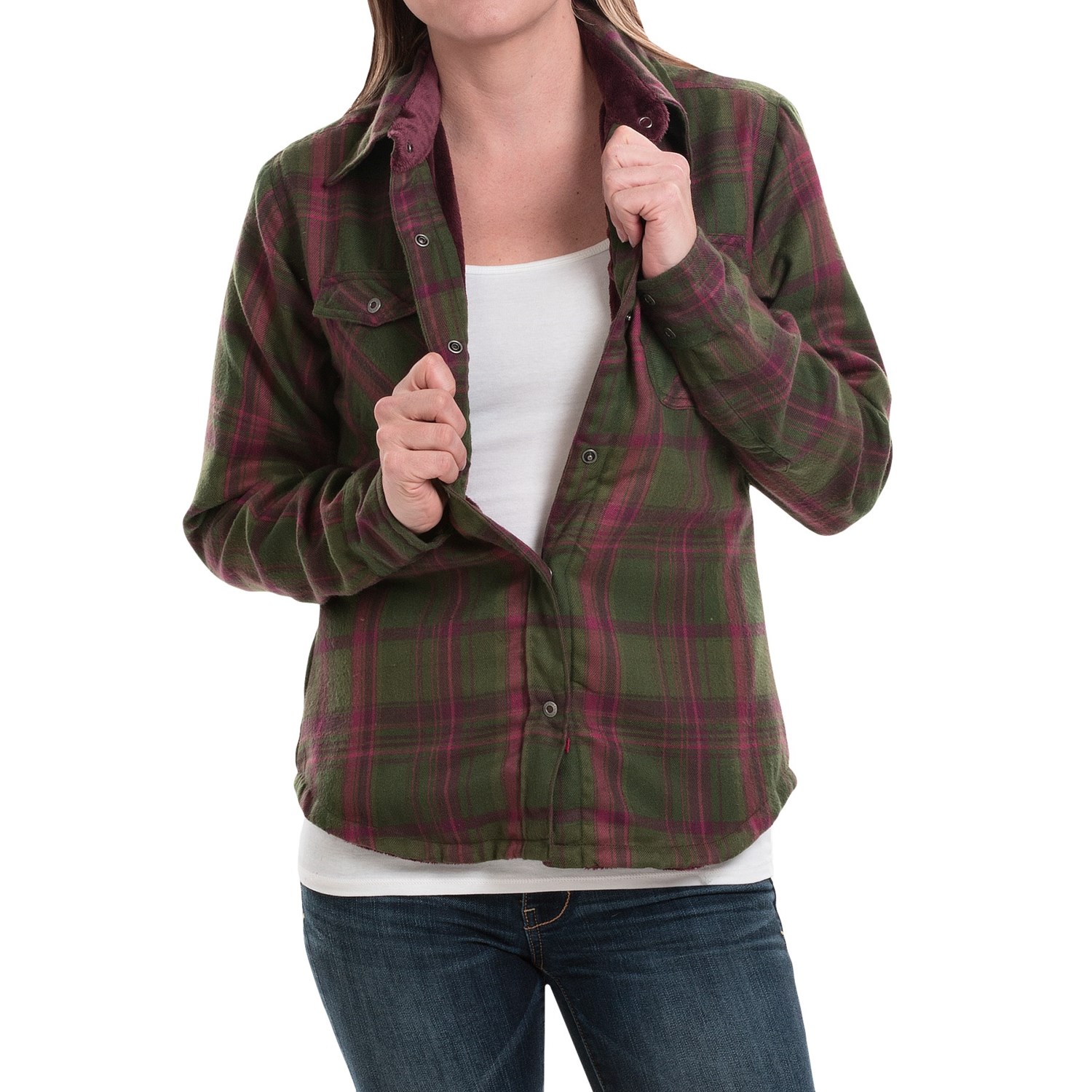 women's fleece lined long sleeve shirts