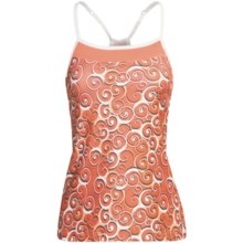 Moving Comfort Alexis Support Tank Top - High Impact, A/B Cups (For Women) in Coral Curly Girl - Closeouts