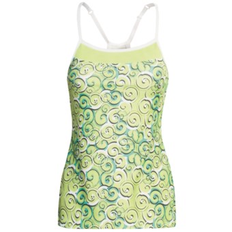 Moving Comfort Alexis Support Tank Top - High Impact, A/B Cups (For Women) in Margarita Curly Girl