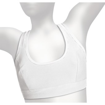 Moving Comfort Cameo Sports Bra - High Impact, Racerback (For Women) in White