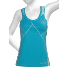 Moving Comfort Distance Support Tank Top - A/B (For Women) in Bahama Blue - Closeouts