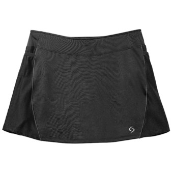 Moving Comfort Momentum Running Skort - Built-In Shorts (For Women) in Black