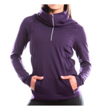 Moving Comfort NoChill Shirt - Zip Neck, Long Sleeve (For Women) in 5Berry - Closeouts