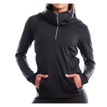 Moving Comfort NoChill Shirt - Zip Neck, Long Sleeve (For Women) in Black - Closeouts