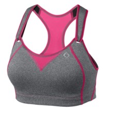 Moving Comfort Rebound Racer Sports Bra - High Impact (For Women) in Charcoal Heather/Shimmer - Closeouts
