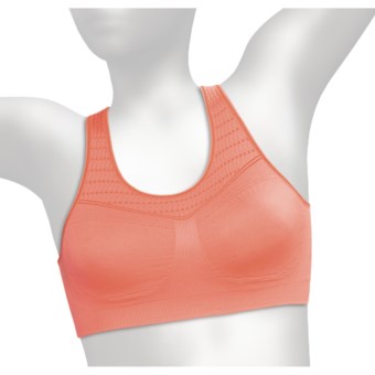 Moving Comfort Serena Sports Bra - Racerback (For Women) in Coral