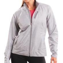 Moving Comfort Sprint Jacket (For Women) in Charcoal Heather/White Urban S - Closeouts