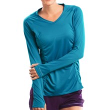 Moving Comfort Sprint Shirt - Long Sleeve (For Women) in Blizzard - Closeouts