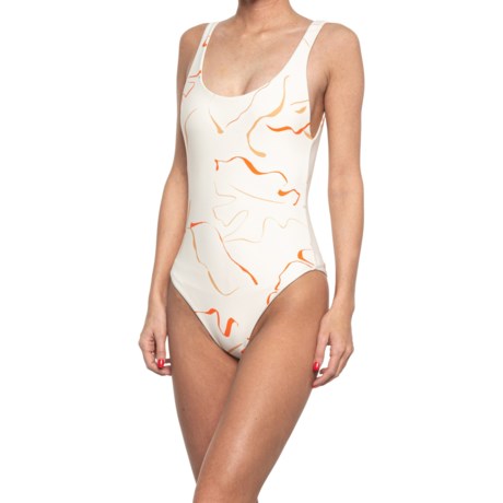 Amuse Society Moxie One-Piece Swimsuit (For Women) - WHITE CAP (M )