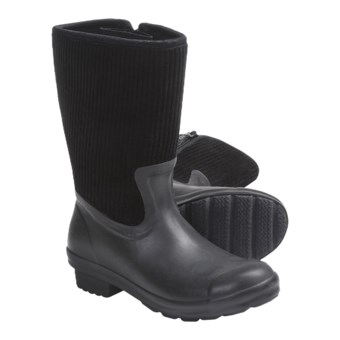 Muck Boot Company Tejon Rain Boots - Wide-Wale Corduroy (For Women) in Black