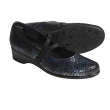 Munro American Andrea Shoes - Mary Janes (For Women) in Navy Snake - Closeouts