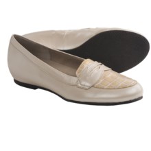 Munro American Carrie Penny Loafer Shoes (For Women) in Bone Kid/Bone Croc Print - Closeouts