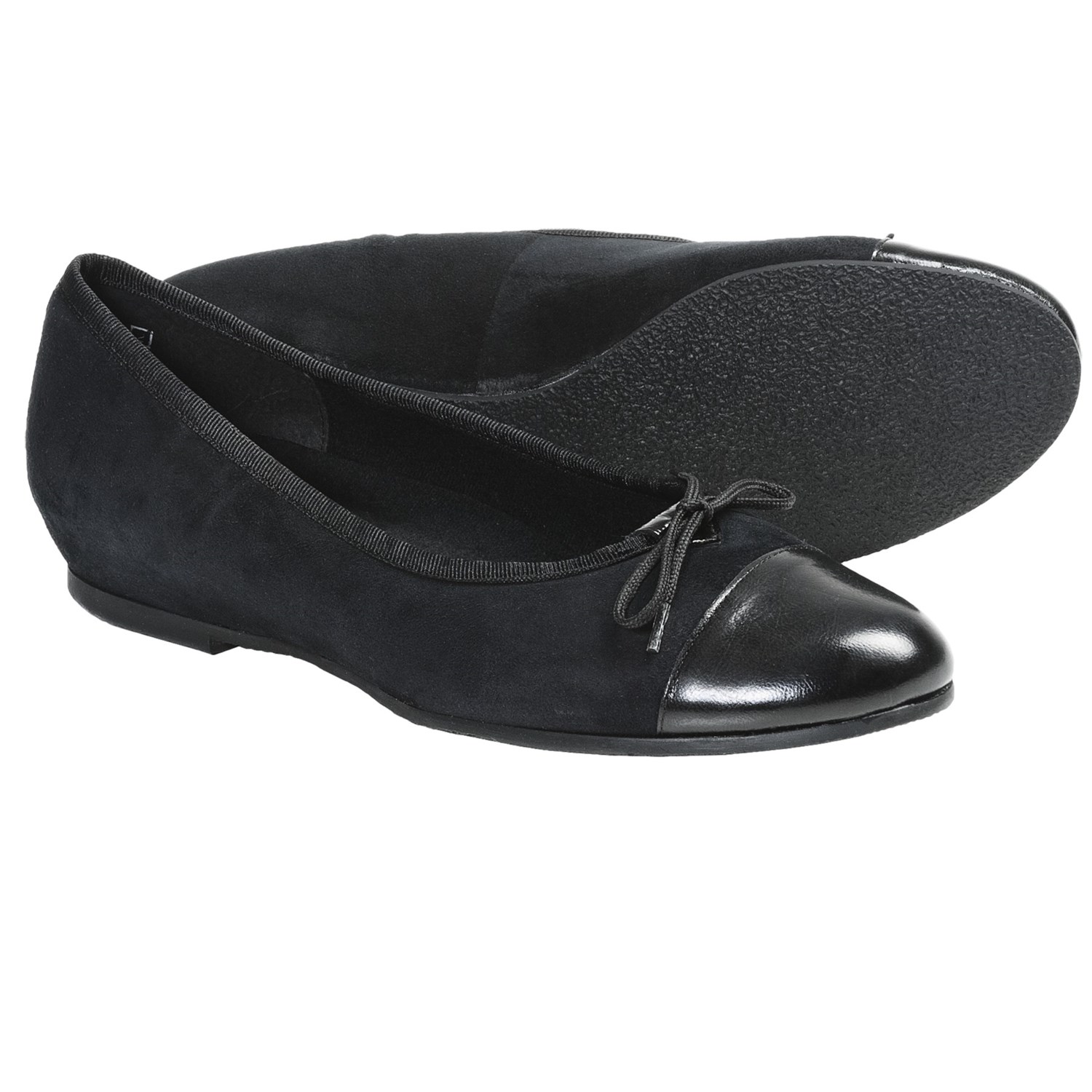 Munro American Sky Shoes - Suede (For Women) in Black Suede/Patent