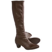 Munro American Sophia Tall Boots (For Women) in Brown Leather - Closeouts