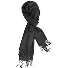 Murray Hogarth Cashmere-Silk Scarf (For Women) in Black - Closeouts