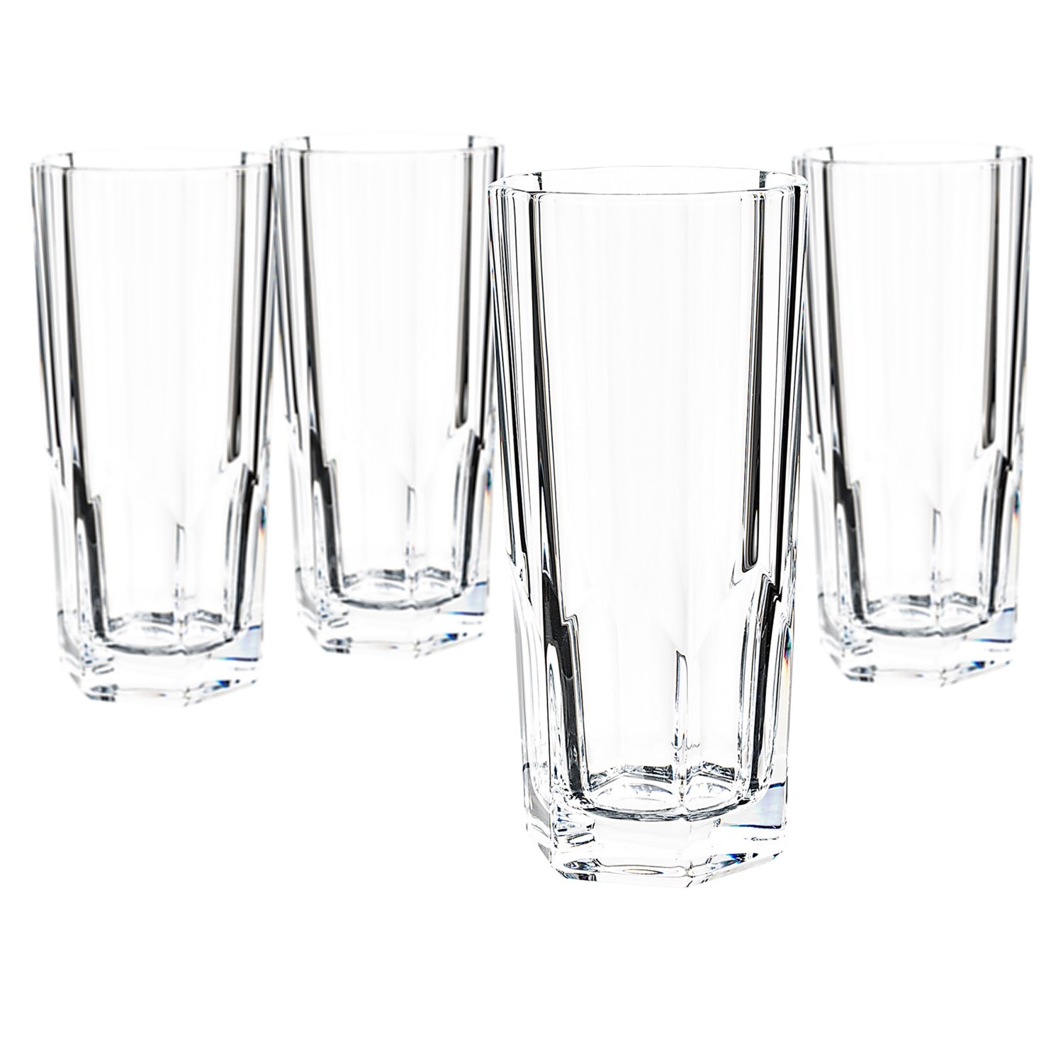 Nachtmann Bavarian Crystal Longdrink Glasses 11 fl.oz., Set of 4