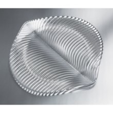 Nachtmann Dancing Stars Mambo Leaf Charger Plate in Crystal - Closeouts