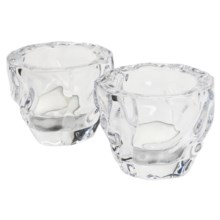 Nachtmann Glacier Votive Candle Holders - Non-Lead Crystal, Set of 2 in Crystal - Overstock