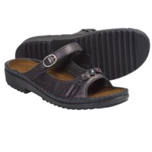 Naot Kyra Low Scandinavian Leather Sandals (For Women) in Peacock - Closeouts